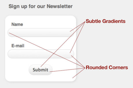 Styling a Simple Form using CSS3 CSS3 Form Screenshot